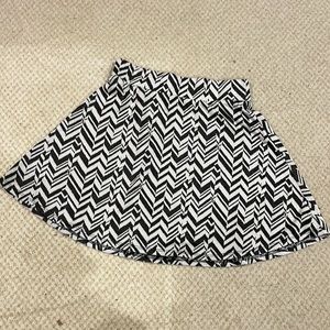 Chevron pattern circle skirt